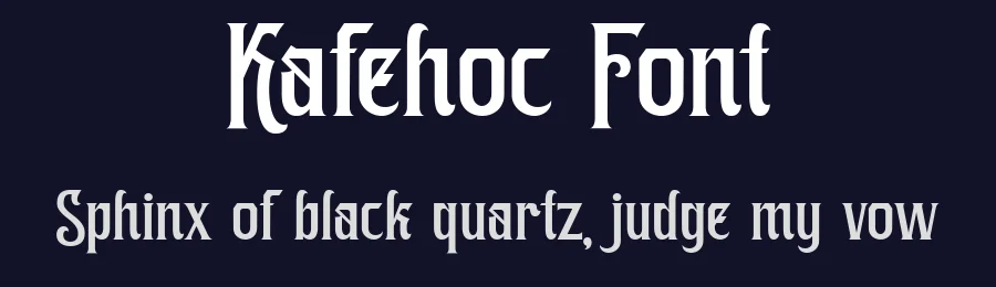 Kafehoc Font by Imoodev — Blackletter Font — thumbnail 2