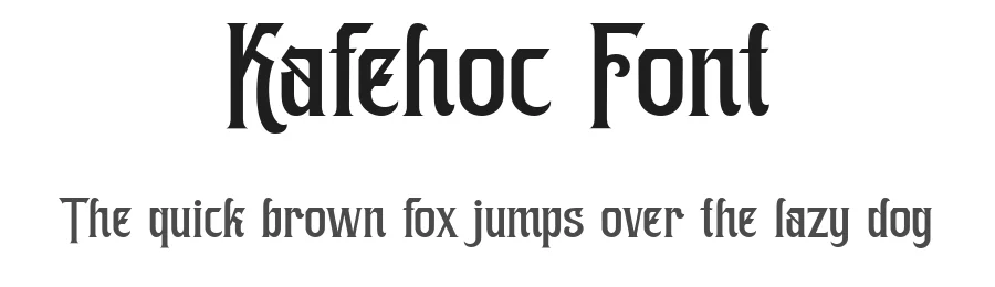 Kafehoc Font by Imoodev โ Blackletter Font