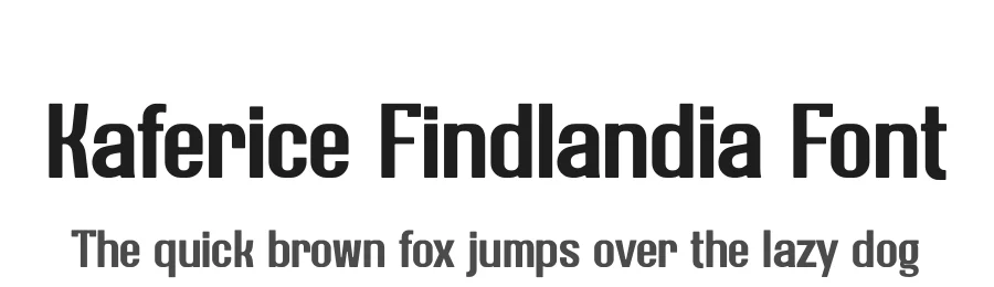 Kaferice Findlandia Font by SlideShoot — Sans Serif Font