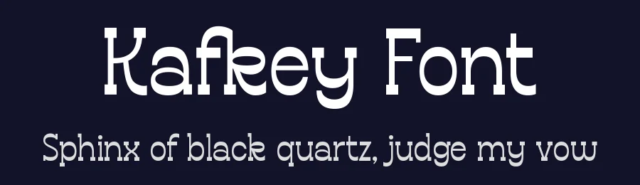 Kafkey Font by Kulokale — Slab Serif Font — thumbnail 2