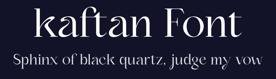 kaftan Font by Victor Bartis — Serif Font — thumbnail 2