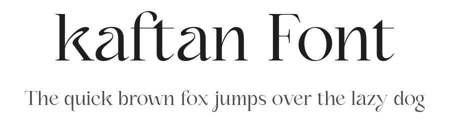 kaftan Font by Victor Bartis β Serif Font