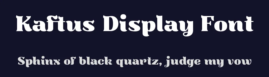 Kaftus Display Font by Kulokale — Display Font — thumbnail 2