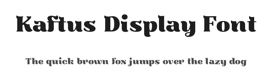 Kaftus Display Font by Kulokale β Display Font
