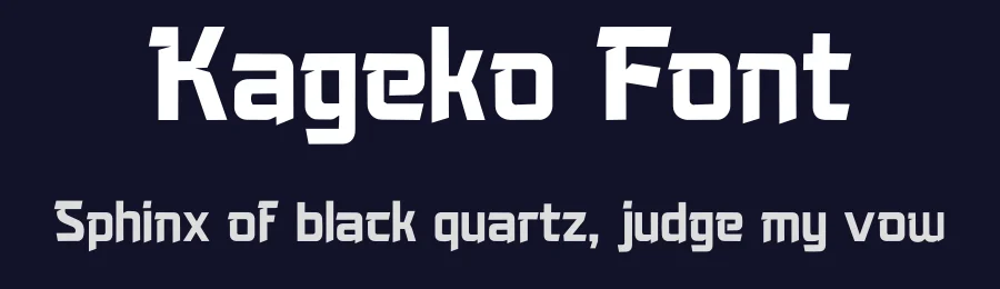 Kageko Font by fontsider — Display Font — thumbnail 2