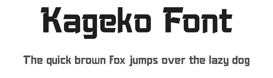 Kageko Font by fontsider — Display Font