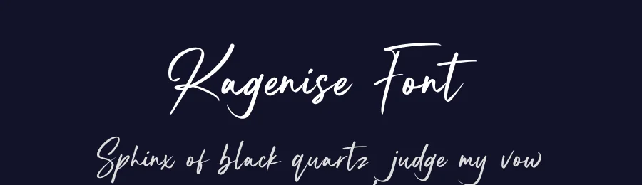 Kagenise Font by Creavibes Design — Script Handwritten Font — thumbnail 2