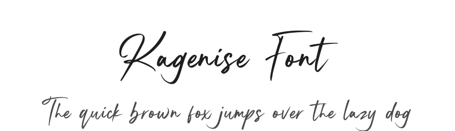 Kagenise Font by Creavibes Design — Script Handwritten Font