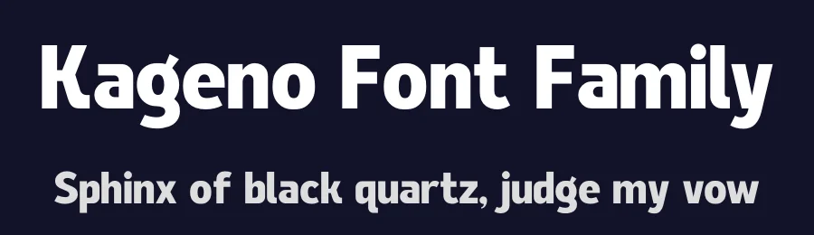 Kageno Font Family by Sronstudio — Sans Serif Font — thumbnail 2