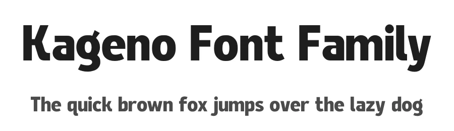 Kageno Font Family by Sronstudio — Sans Serif Font