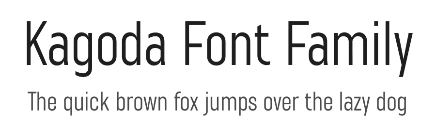 Kagoda Font Family by Sronstudio — Sans Serif Font