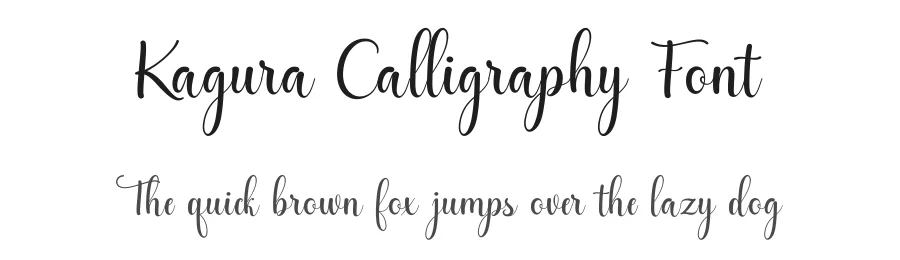 Kagura Calligraphy Font by Basnistudio — Script Handwritten Font