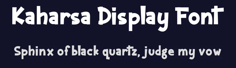 Kaharsa Display Font by Rantautype — Display Font — thumbnail 2