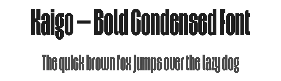 Kaigo – Bold Condensed Font by limitype — Decorative Font