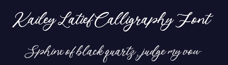 Kailey Latief Calligraphy Font by balpirick — Script Handwritten Font — thumbnail 2