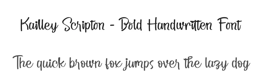 Kailley Scripton – Bold Handwritten Font by stylishtype.co — Script Handwritten Font