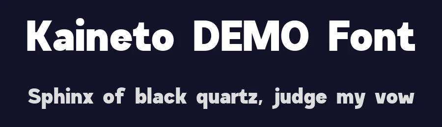 Kaineto DEMO Font by Ragamkata — Display Font — thumbnail 2