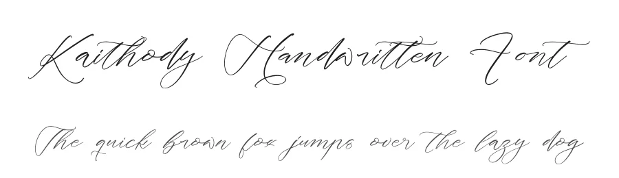 Kaithody Handwritten Font by Operatype.Co — Script Handwritten Font