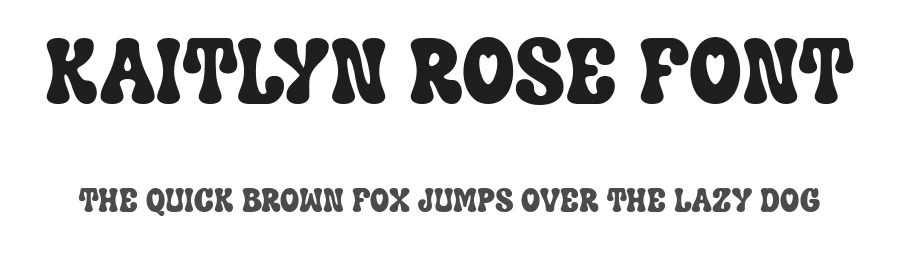 Kaitlyn Rose Font by Dantype — Display Font