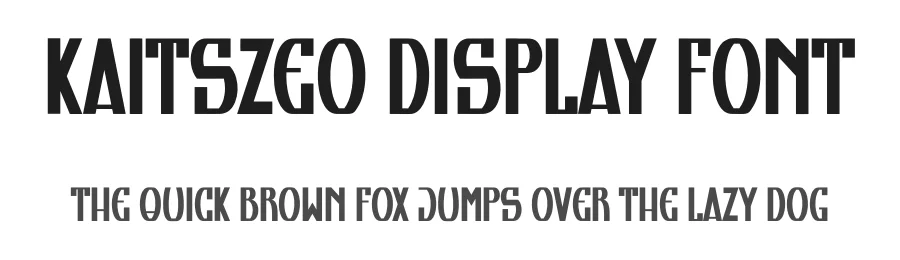 Kaitszeo Display Font by Dhabee — Display Font