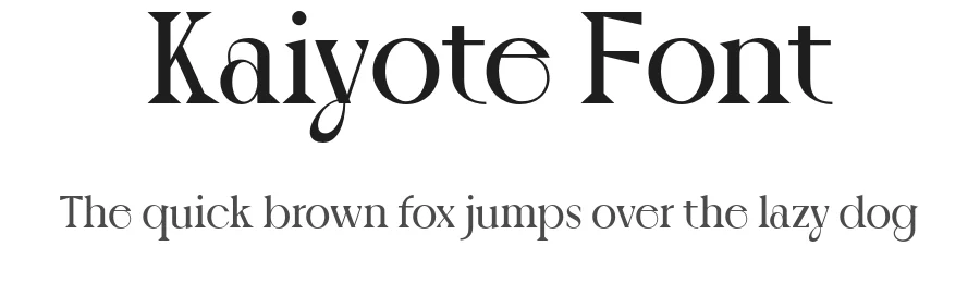 Kaiyote Font by sixtypefoundry — Serif Font