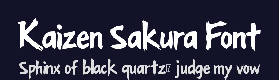 Kaizen Sakura Font by Yoga Letter — Display Font — thumbnail 2