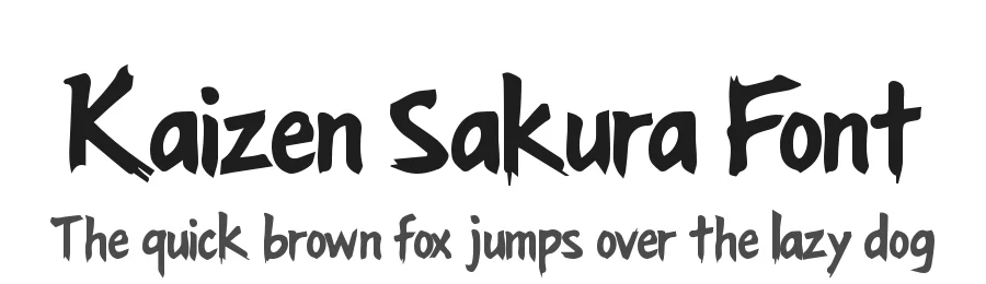 Kaizen Sakura Font by Yoga Letter — Display Font