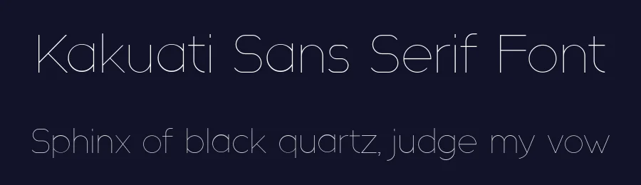 Kakuati Sans Serif Font by singpentinkhappy — Sans Serif Font — thumbnail 2