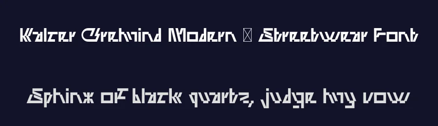 Kalcer Cremind Modern – Streetwear Font by erifqizefont — Display Font — thumbnail 2