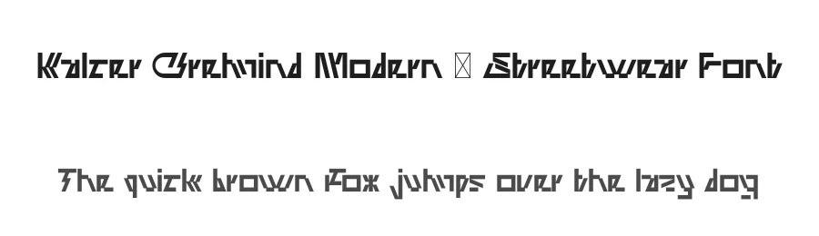 Kalcer Cremind Modern – Streetwear Font by erifqizefont — Display Font