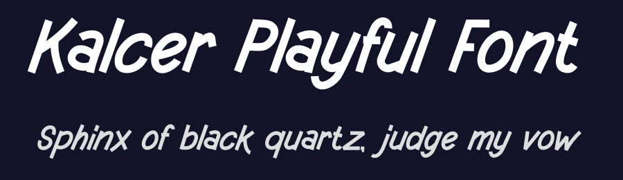 Kalcer Playful Font by Pinisiart — Display Font — thumbnail 2