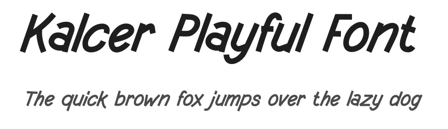 Kalcer Playful Font by Pinisiart — Display Font
