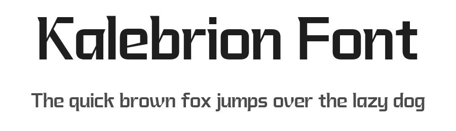 Kalebrion Font by Variatype — Display Font