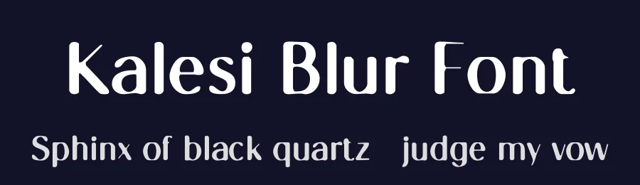 Kalesi Blur Font by craftsupplyco — Display Font — thumbnail 2