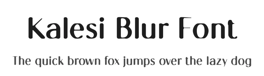 Kalesi Blur Font by craftsupplyco — Display Font
