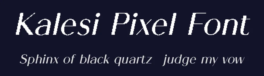 Kalesi Pixel Font by craftsupplyco — Display Font — thumbnail 2