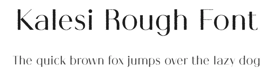 Kalesi Rough Font by craftsupplyco — Sans Serif Font