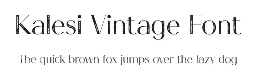 Kalesi Vintage Font by craftsupplyco — Sans Serif Font