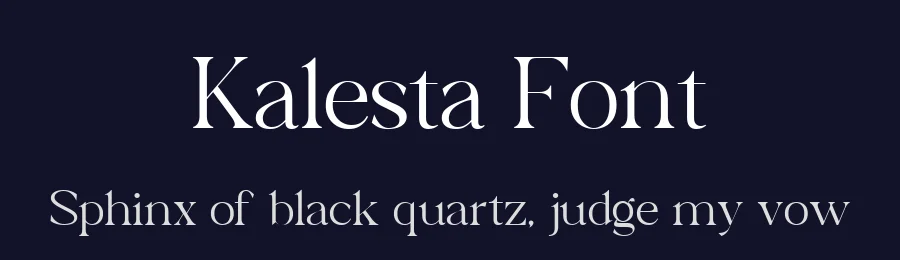 Kalesta Font by Eternity.STD — Serif Font — thumbnail 2