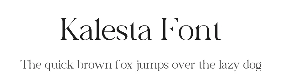 Kalesta Font by Eternity.STD — Serif Font