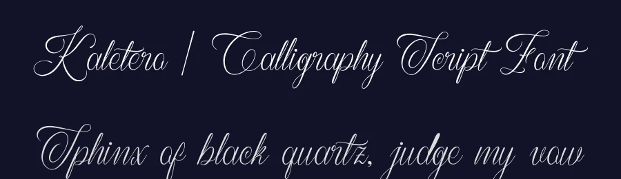 Kaletero | Calligraphy Script Font by Denustudios — Script Handwritten Font — thumbnail 2