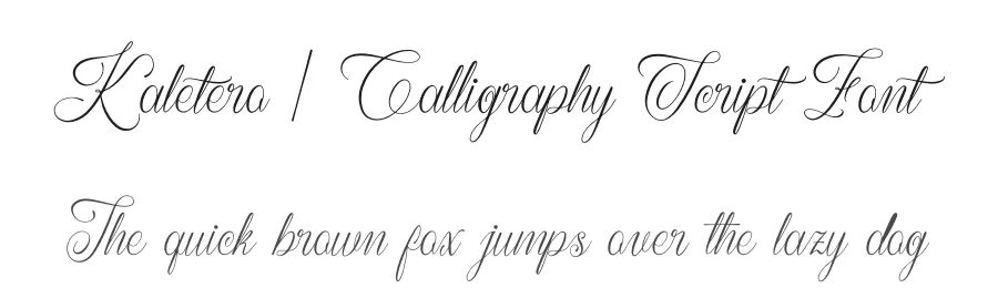 Kaletero | Calligraphy Script Font by Denustudios — Script Handwritten Font