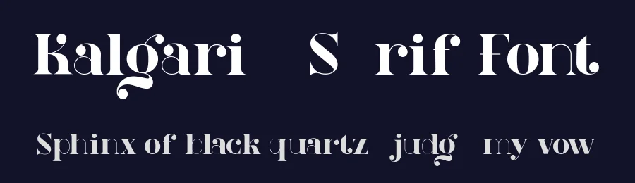 Kalgari – Serif Font by Say Studio — Display Font — thumbnail 2