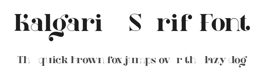 Kalgari – Serif Font by Say Studio — Display Font