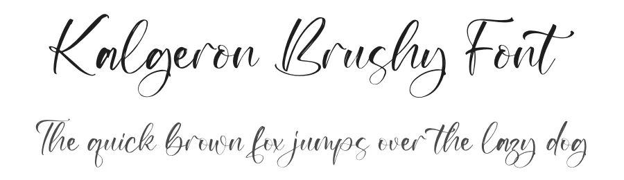 Kalgeron Brushy Font by letterfabric — Script Handwritten Font
