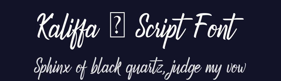 Kaliffa – Script Font by Icreatype — Script Handwritten Font — thumbnail 2