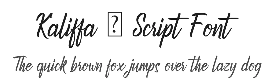 Kaliffa – Script Font by Icreatype — Script Handwritten Font