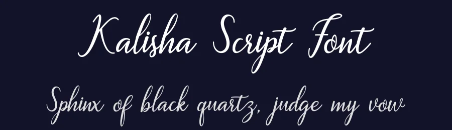 Kalisha Script Font by 178-MC — Script Handwritten Font — thumbnail 2