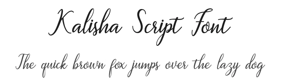 Kalisha Script Font by 178-MC — Script Handwritten Font