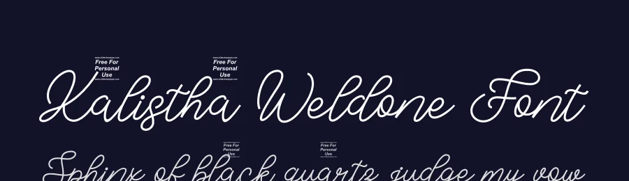 Kalistha Weldone Font by SlideShoot — Script Handwritten Font — thumbnail 2